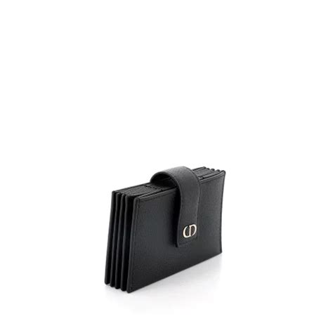 porte carte dior cuir noir